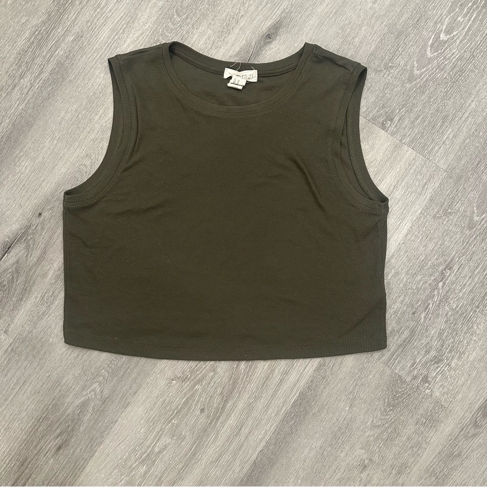 Forever 21 Dark Green Tank Top